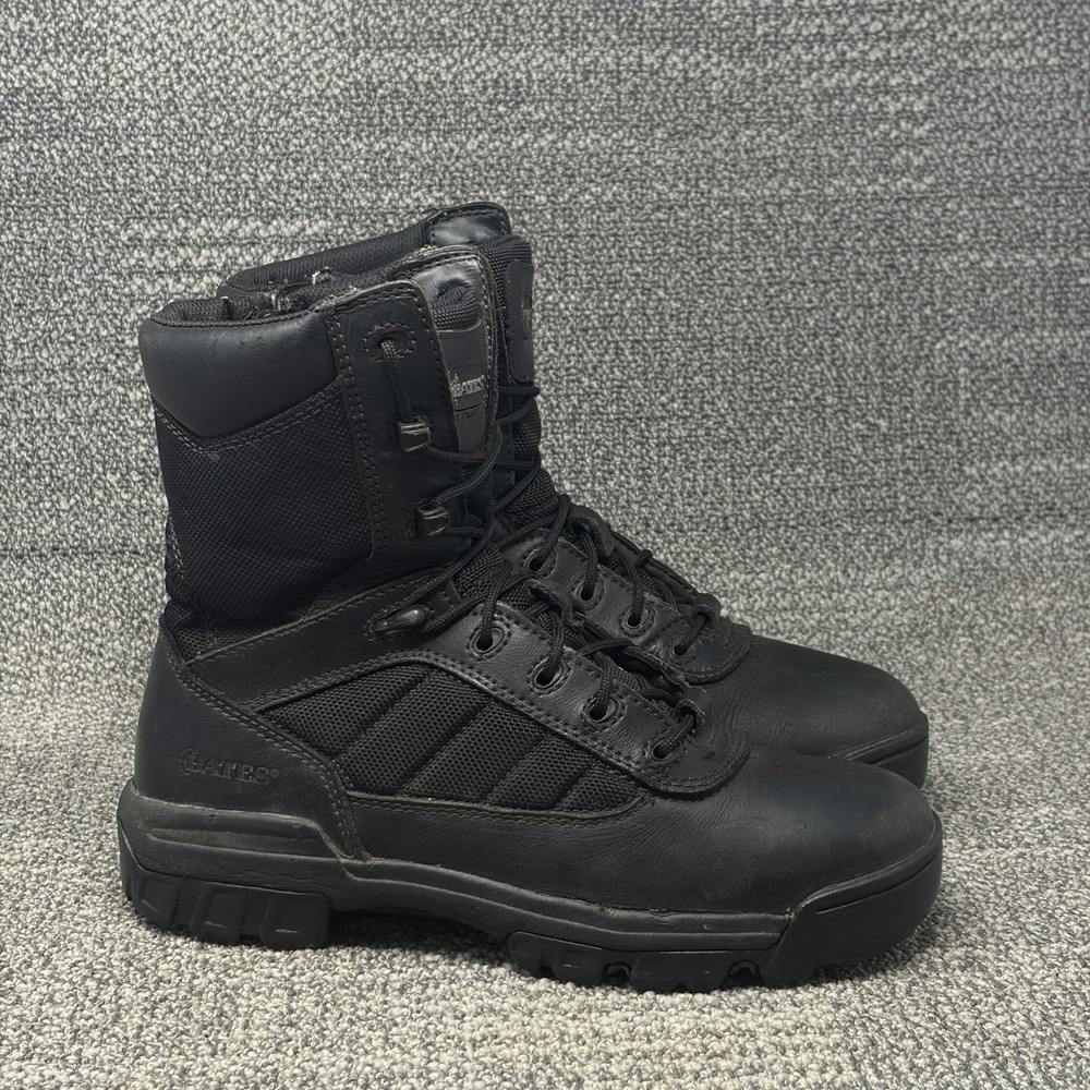 Bates E02700 Women's 8.5 M 8" Tactical Sport Side Zip Black Duty Combat Boots